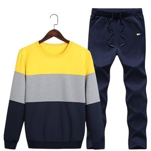 Men Two-piece Pants Set